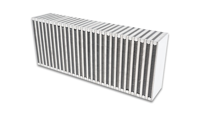 Vibrant Performance 12858 Vertical Flow Intercooler; 18 in. Wide x 8 in. High x 3.5 in. Thick; Aluminum; - Truck Part Superstore