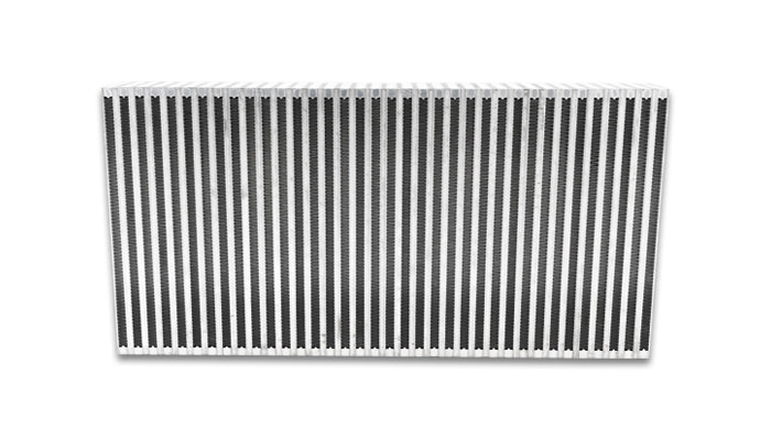 Vibrant Performance 12861 Vertical Flow Intercooler; 24 in. Wide x 12 in. High x 3.5 in. Thick; Aluminum; - Truck Part Superstore