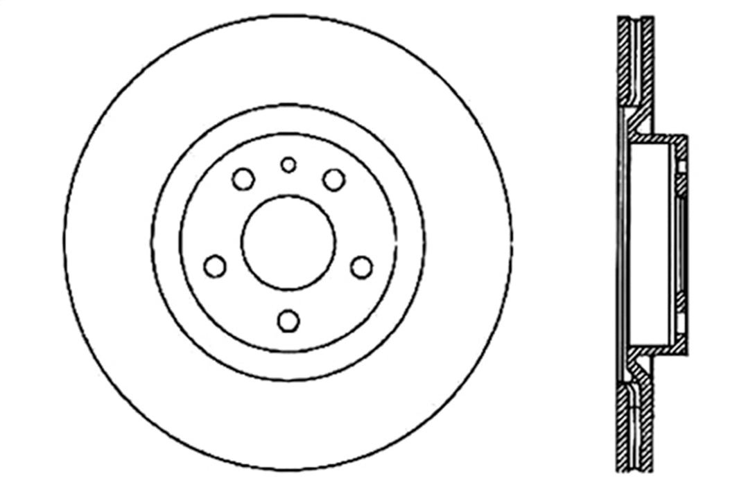 StopTech 128.02006L StopTech Sport Cross Drilled Brake Rotor; Rear Left - Truck Part Superstore