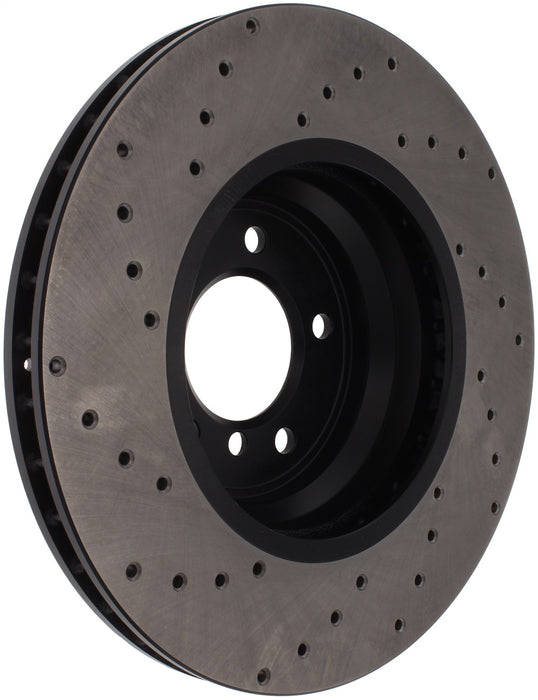 StopTech 128.34093L StopTech Sport Cross Drilled Brake Rotor; Front Left - Truck Part Superstore