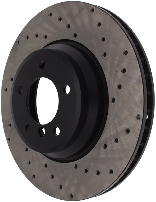 StopTech 128.34093L StopTech Sport Cross Drilled Brake Rotor; Front Left - Truck Part Superstore