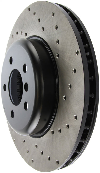 StopTech 128.34124L StopTech Sport Cross Drilled Brake Rotor; Front Left - Truck Part Superstore