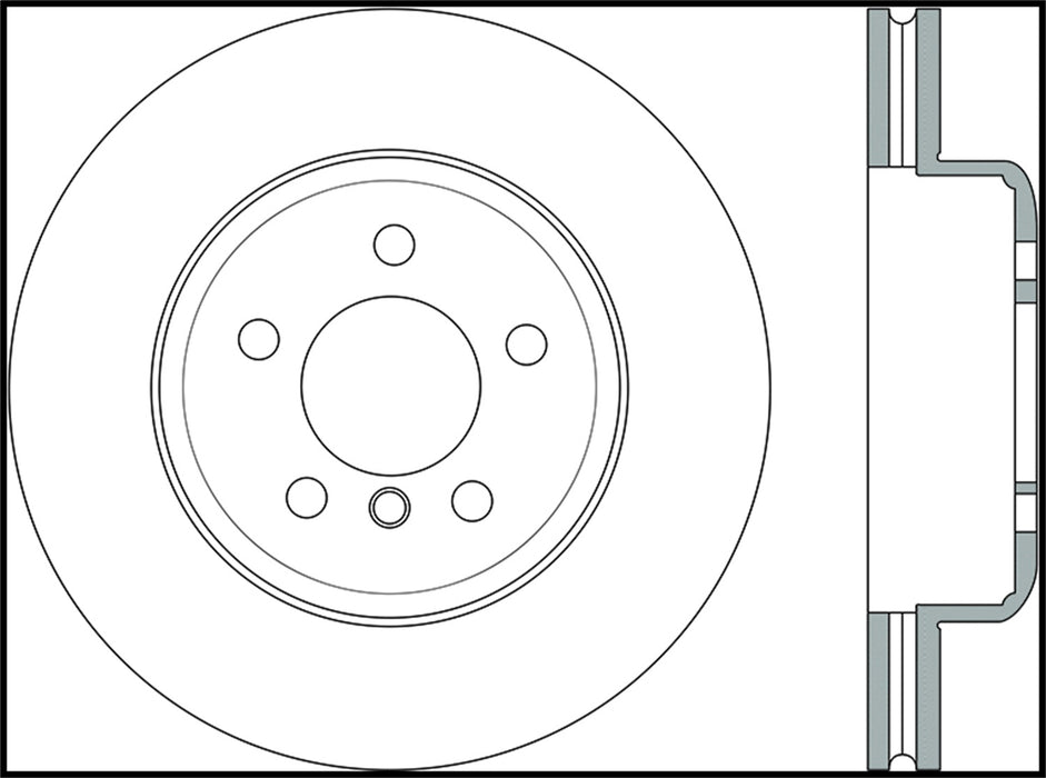 StopTech 128.34124L StopTech Sport Cross Drilled Brake Rotor; Front Left - Truck Part Superstore