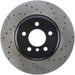 StopTech 128.34124L StopTech Sport Cross Drilled Brake Rotor; Front Left - Truck Part Superstore
