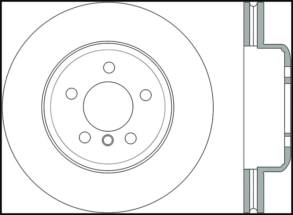 StopTech 128.34124R StopTech Sport Cross Drilled Brake Rotor; Front Right - Truck Part Superstore