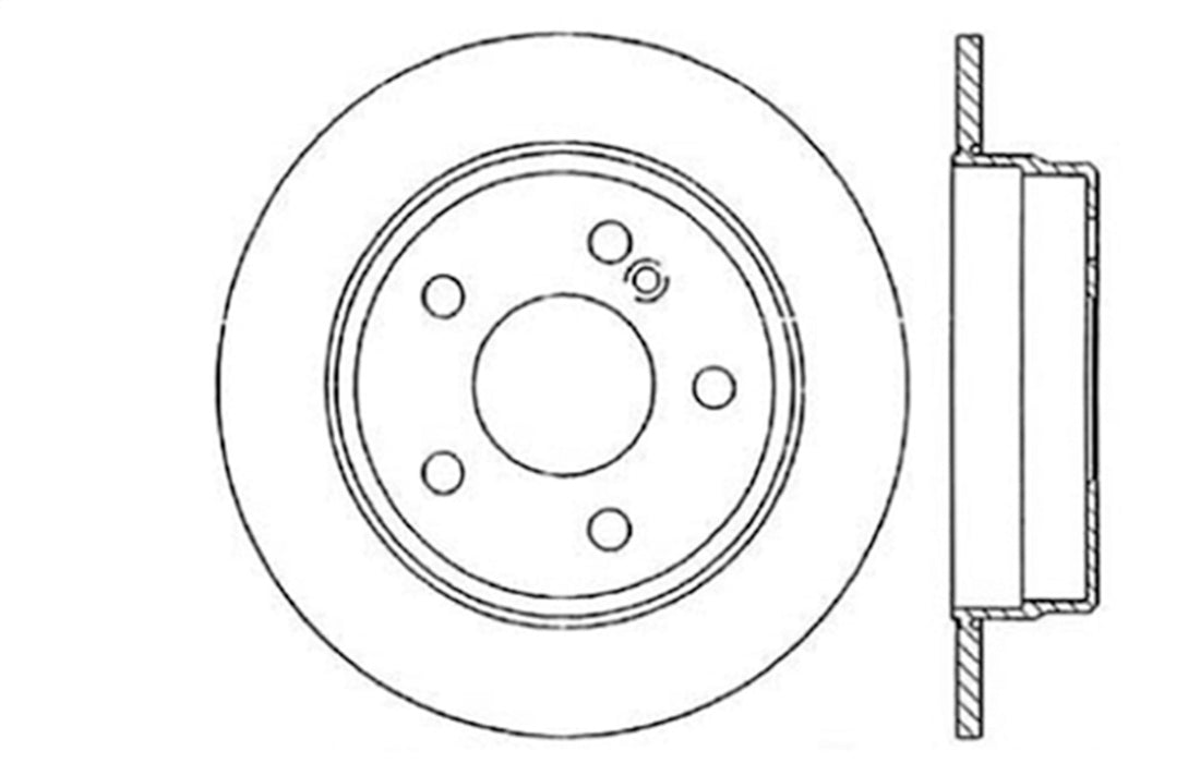 StopTech 128.35027R StopTech Sport Cross Drilled Brake Rotor; Rear Right - Truck Part Superstore