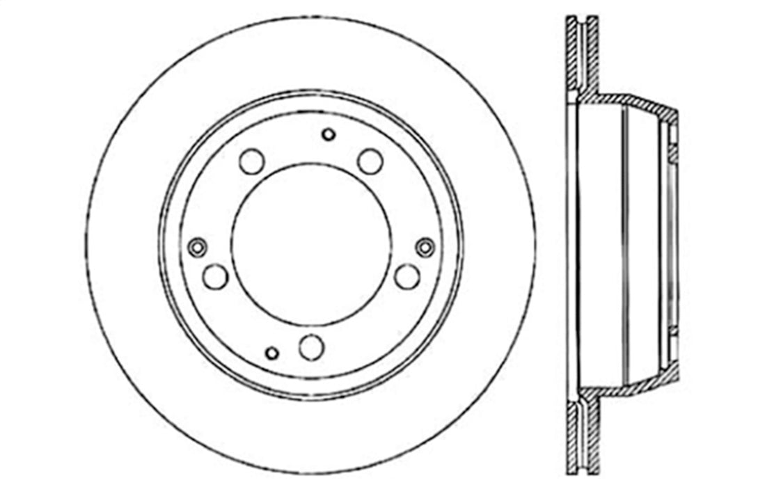 StopTech 128.37019R StopTech Sport Cross Drilled Brake Rotor; Rear Right - Truck Part Superstore