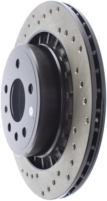 StopTech 128.38015R StopTech Sport Cross Drilled Brake Rotor; Rear Right - Truck Part Superstore