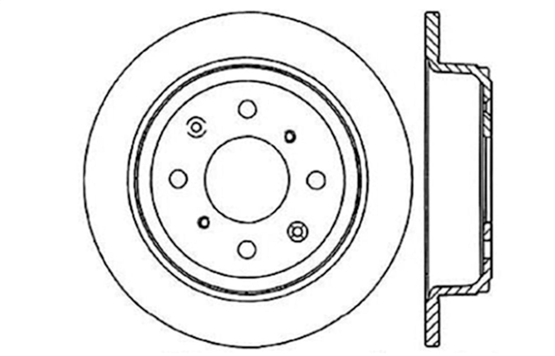 StopTech 128.40017CR StopTech Sport Cryo Drilled Brake Rotor; Rear Right - Truck Part Superstore