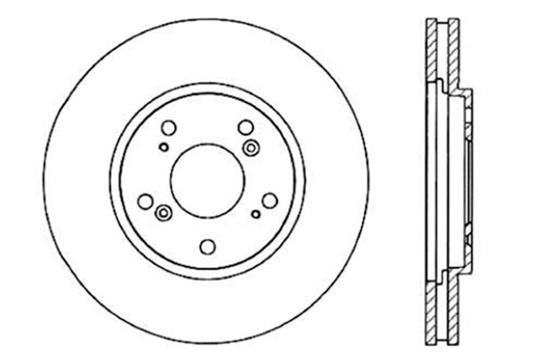 StopTech 128.40029R StopTech Sport Cross Drilled Brake Rotor; Rear Right - Truck Part Superstore