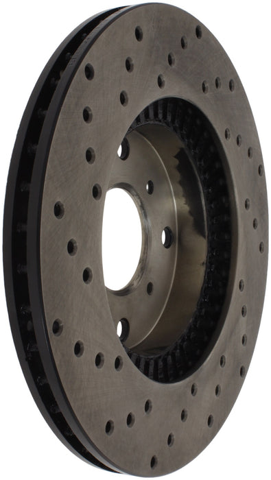 StopTech 128.40034L StopTech Sport Cross Drilled Brake Rotor; Front Left - Truck Part Superstore