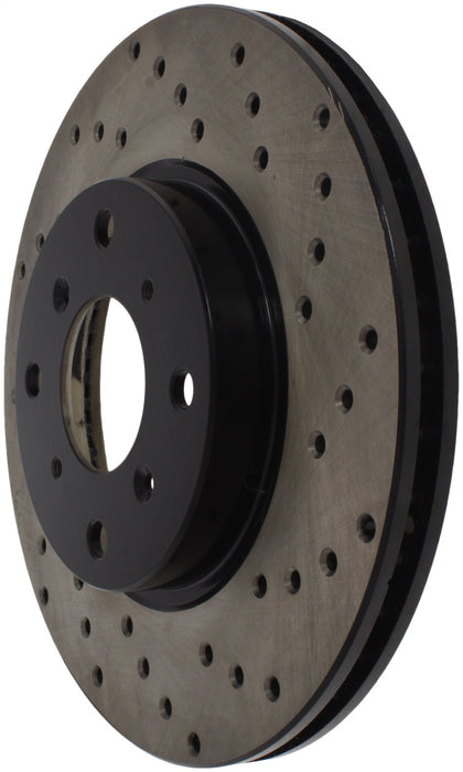 StopTech 128.40034L StopTech Sport Cross Drilled Brake Rotor; Front Left - Truck Part Superstore