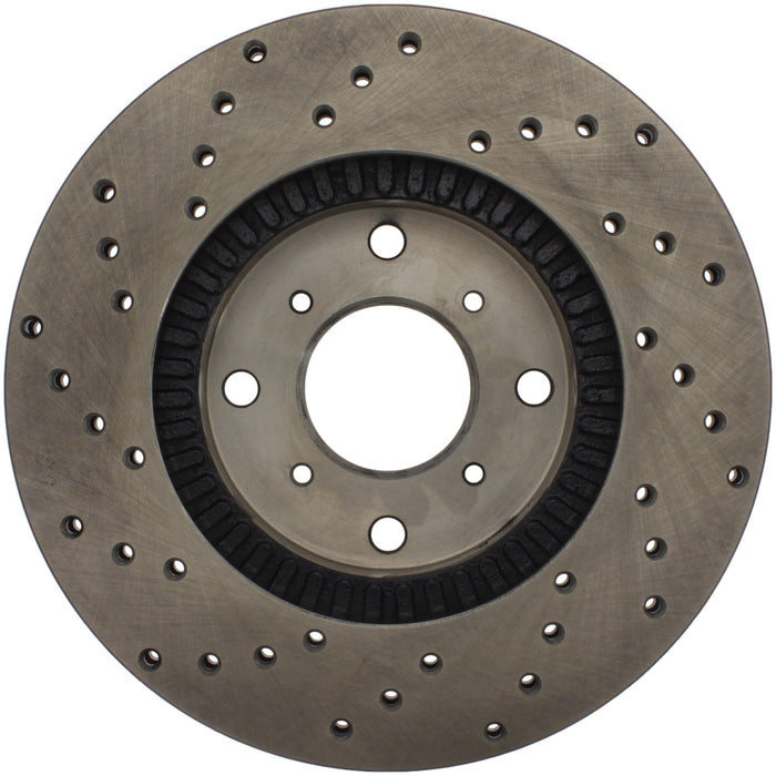 StopTech 128.40034L StopTech Sport Cross Drilled Brake Rotor; Front Left - Truck Part Superstore
