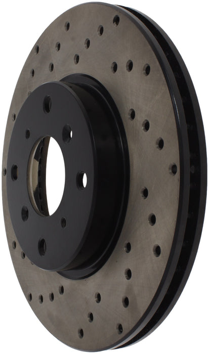 StopTech 128.40034R StopTech Sport Cross Drilled Brake Rotor; Front Right - Truck Part Superstore