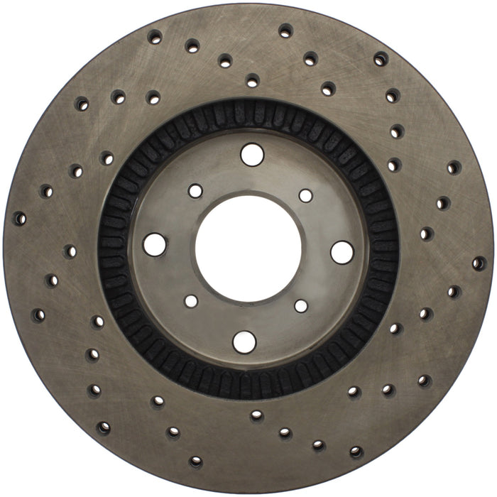 StopTech 128.40034R StopTech Sport Cross Drilled Brake Rotor; Front Right - Truck Part Superstore