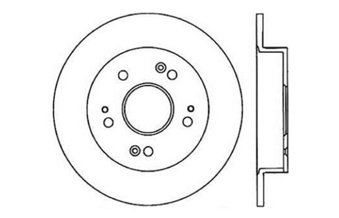 StopTech 128.40040CL StopTech Sport Cryo Cross Drilled Brake Rotor; Rear Left - Truck Part Superstore