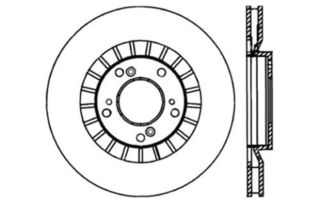 StopTech 128.40048R StopTech Sport Cross Drilled Brake Rotor; Front Right - Truck Part Superstore