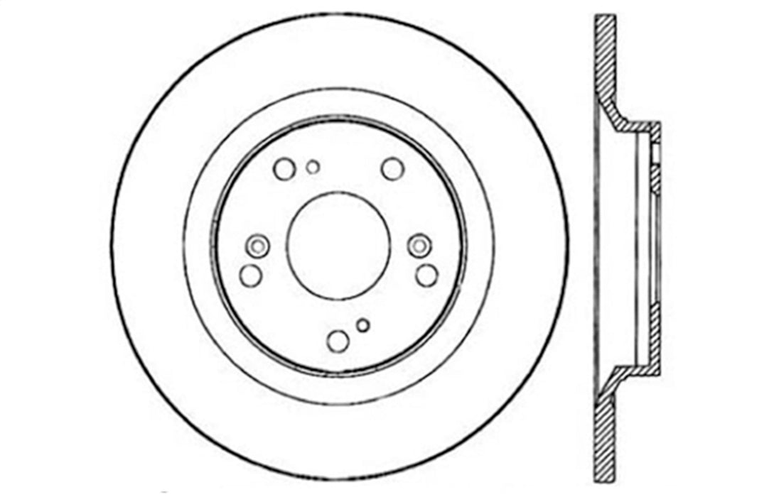 StopTech 128.40050R StopTech Sport Cross Drilled Brake Rotor; Rear Right - Truck Part Superstore