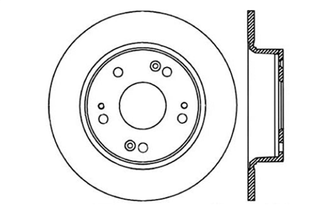 StopTech 128.40055CR StopTech Sport Cryo Drilled Brake Rotor; Rear Right - Truck Part Superstore