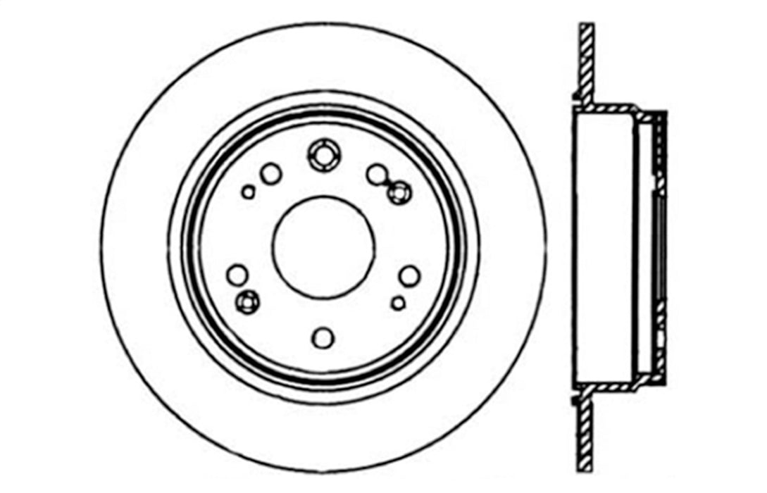 StopTech 128.40058R StopTech Sport Cross Drilled Brake Rotor; Rear Right - Truck Part Superstore