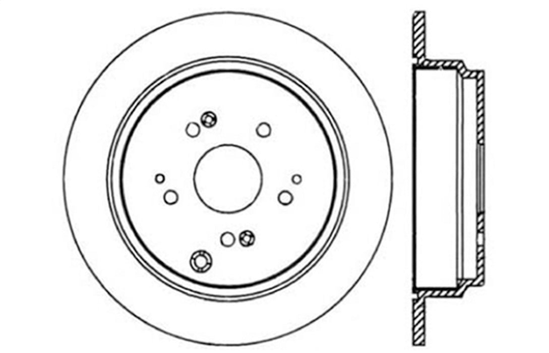 StopTech 128.40059R StopTech Sport Cross Drilled Brake Rotor; Rear Right - Truck Part Superstore
