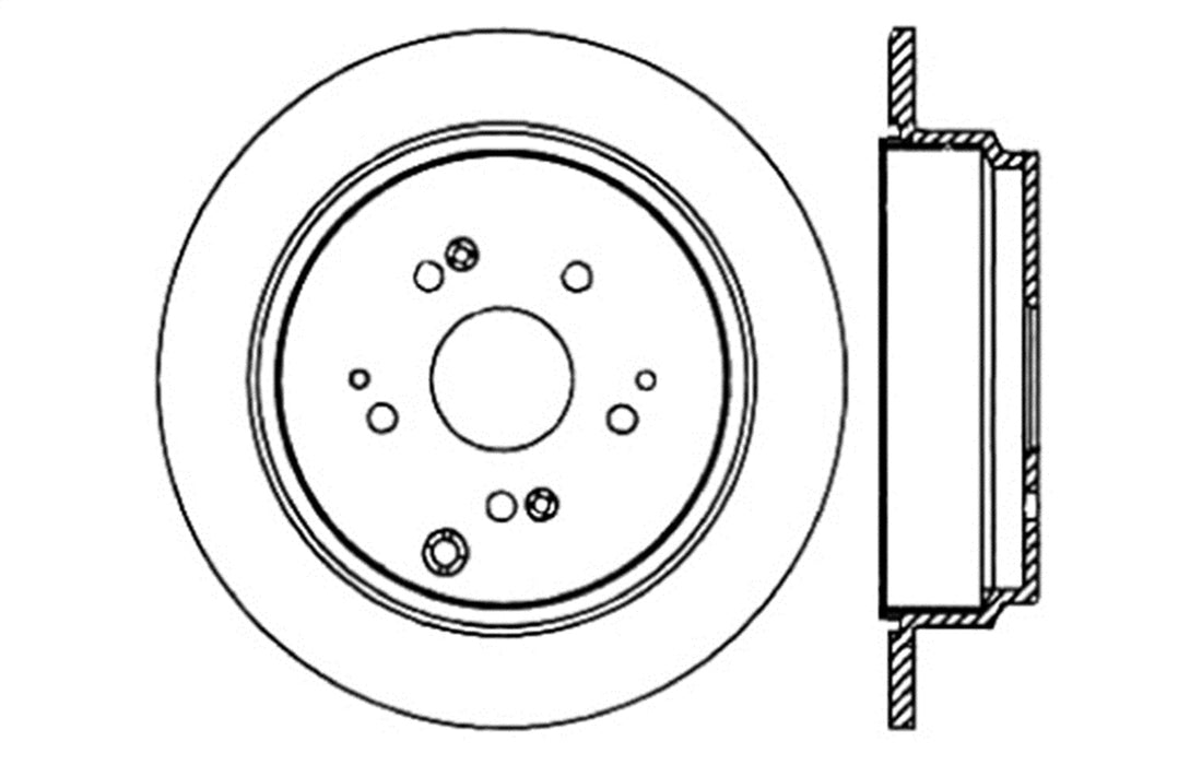 StopTech 128.40065CR StopTech Sport Cryo Drilled Brake Rotor; Rear Right - Truck Part Superstore