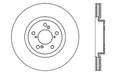 StopTech 128.40071CR StopTech Sport Cryo Cross Drilled Brake Rotor; Front Right - Truck Part Superstore