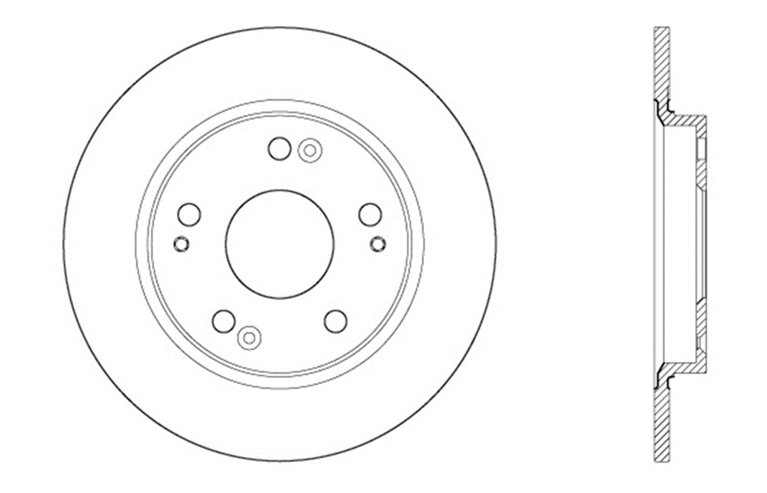 StopTech 128.40079L StopTech Sport Cross Drilled Brake Rotor; Rear Left - Truck Part Superstore