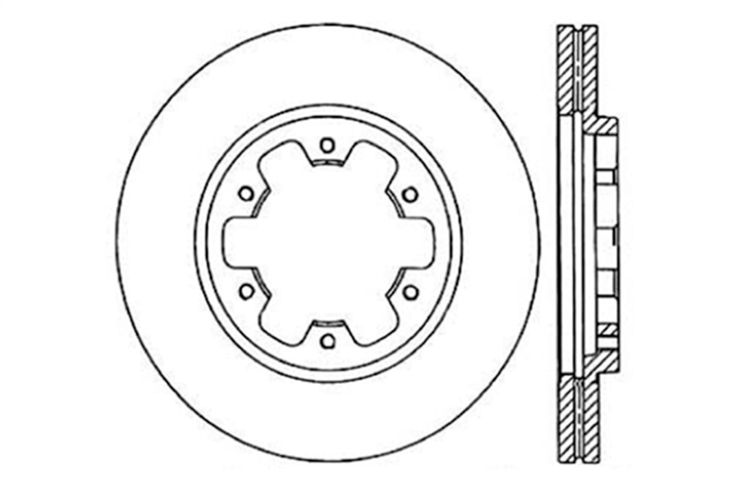 StopTech 128.42029R StopTech Sport Cross Drilled Brake Rotor; Front Right - Truck Part Superstore