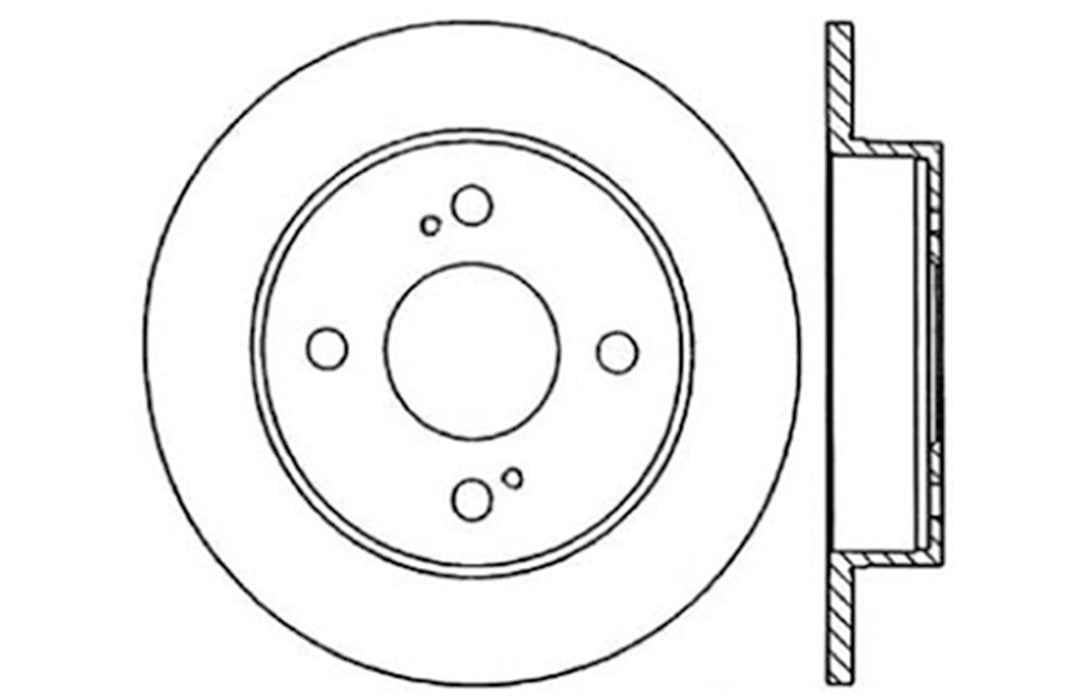 StopTech 128.42051L StopTech Sport Cross Drilled Brake Rotor; Rear Left - Truck Part Superstore
