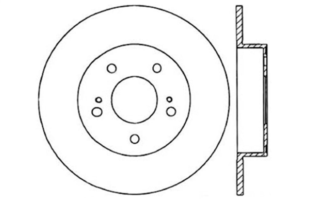 StopTech 128.42059R StopTech Sport Cross Drilled Brake Rotor; Rear Right - Truck Part Superstore
