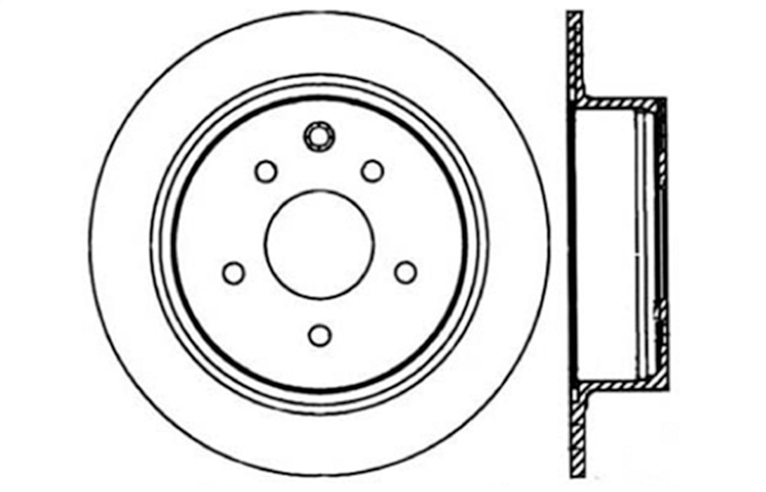 StopTech 128.42073L StopTech Sport Cross Drilled Brake Rotor; Rear Left - Truck Part Superstore