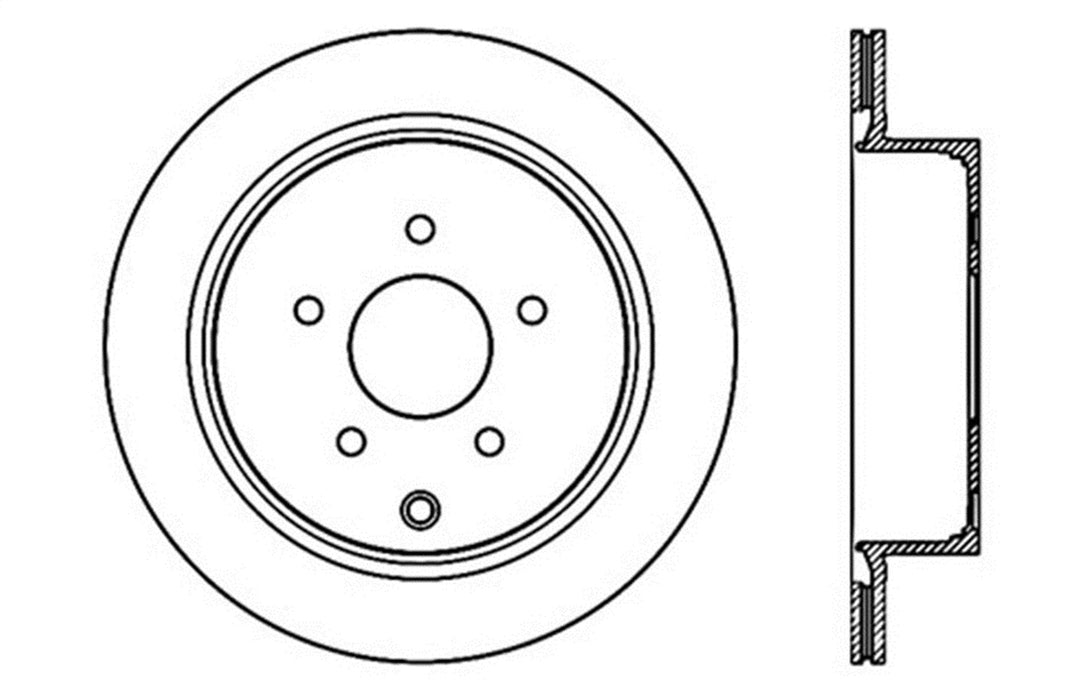 StopTech 128.42078R StopTech Sport Cross Drilled Brake Rotor; Rear Right - Truck Part Superstore