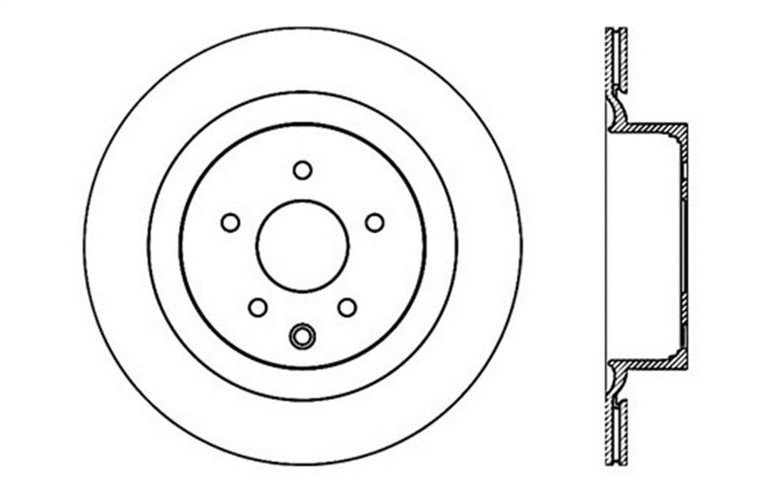 StopTech 128.42093CL StopTech Sport Cryo Cross Drilled Brake Rotor; Rear Left - Truck Part Superstore