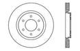 StopTech 128.42099CL StopTech Sport Cryo Cross Drilled Brake Rotor; Front Left - Truck Part Superstore