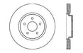 StopTech 128.42100CL StopTech Sport Cryo Cross Drilled Brake Rotor; Front Left - Truck Part Superstore