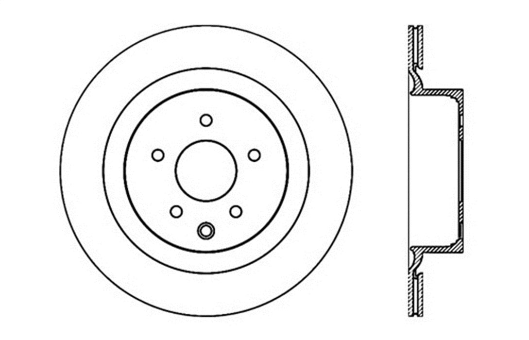 StopTech 128.42101CR StopTech Sport Cryo Drilled Brake Rotor; Rear Right - Truck Part Superstore