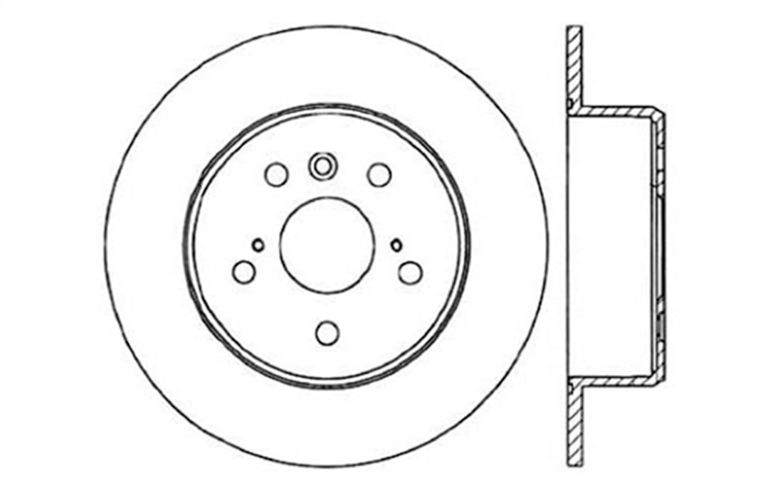 StopTech 128.44080CL StopTech Sport Cryo Cross Drilled Brake Rotor; Rear Left - Truck Part Superstore