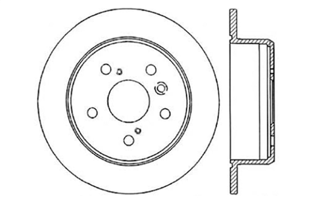 StopTech 128.44085R StopTech Sport Cross Drilled Brake Rotor; Rear Right - Truck Part Superstore