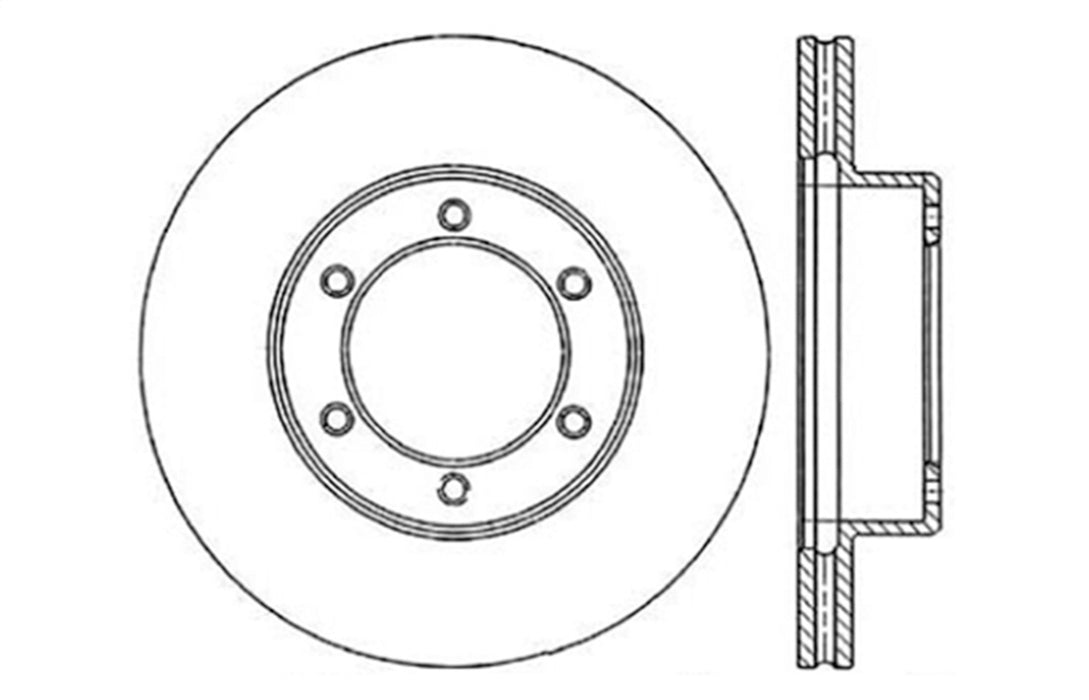 StopTech 128.44091R StopTech Sport Cross Drilled Brake Rotor; Front Right - Truck Part Superstore