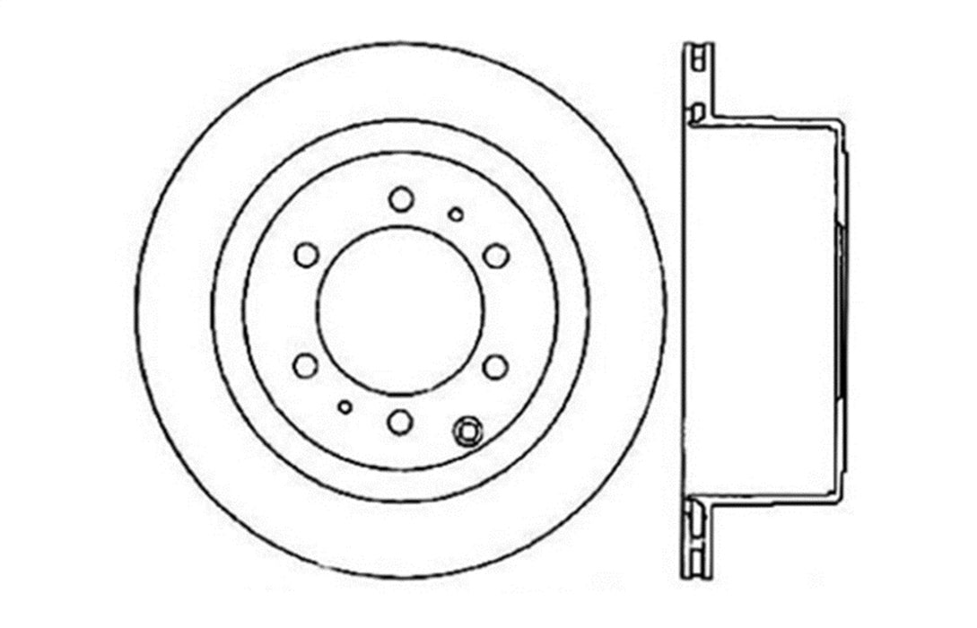 StopTech 128.44094CL StopTech Sport Cryo Cross Drilled Brake Rotor; Rear Left - Truck Part Superstore