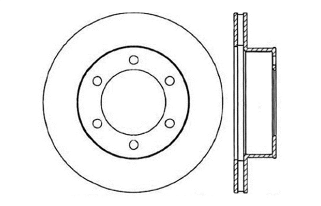 StopTech 128.44109L StopTech Sport Cross Drilled Brake Rotor; Front Left - Truck Part Superstore