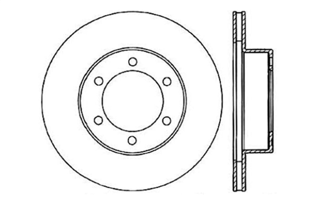 StopTech 128.44112R StopTech Sport Cross Drilled Brake Rotor; Front Right - Truck Part Superstore