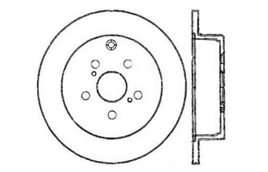 StopTech 128.44115L StopTech Sport Cross Drilled Brake Rotor; Rear Left - Truck Part Superstore