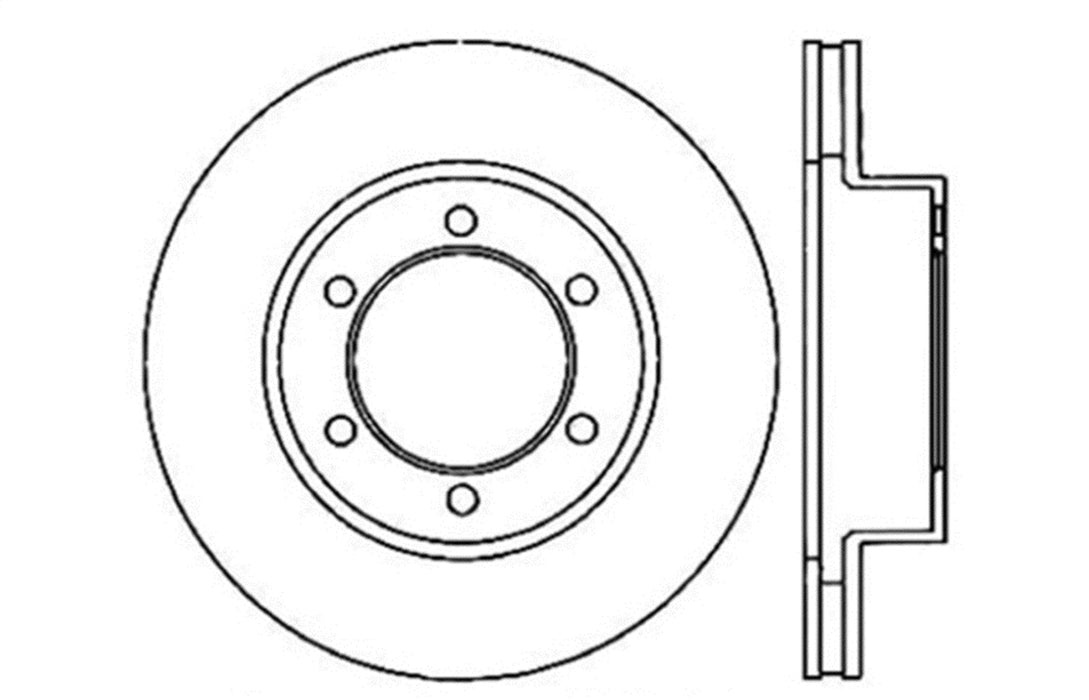 StopTech 128.44118L StopTech Sport Cross Drilled Brake Rotor; Front Left - Truck Part Superstore