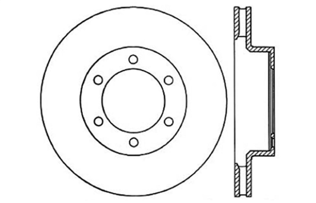 StopTech 128.44129CL StopTech Sport Cryo Cross Drilled Brake Rotor; Front Left - Truck Part Superstore