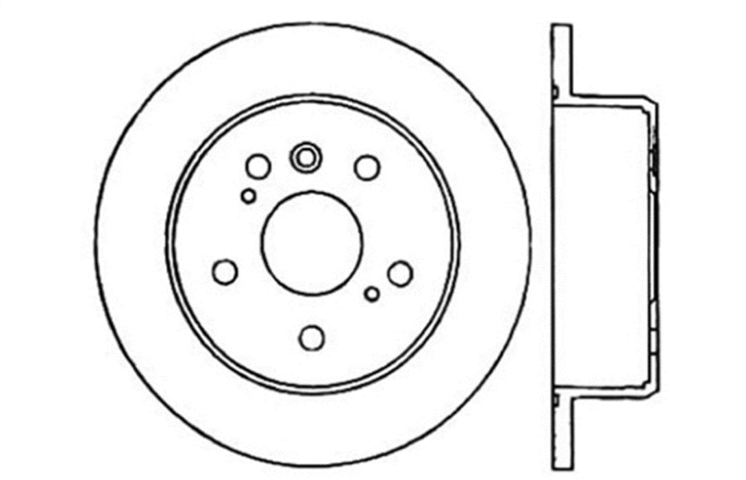 StopTech 128.44131L StopTech Sport Cross Drilled Brake Rotor; Rear Left - Truck Part Superstore