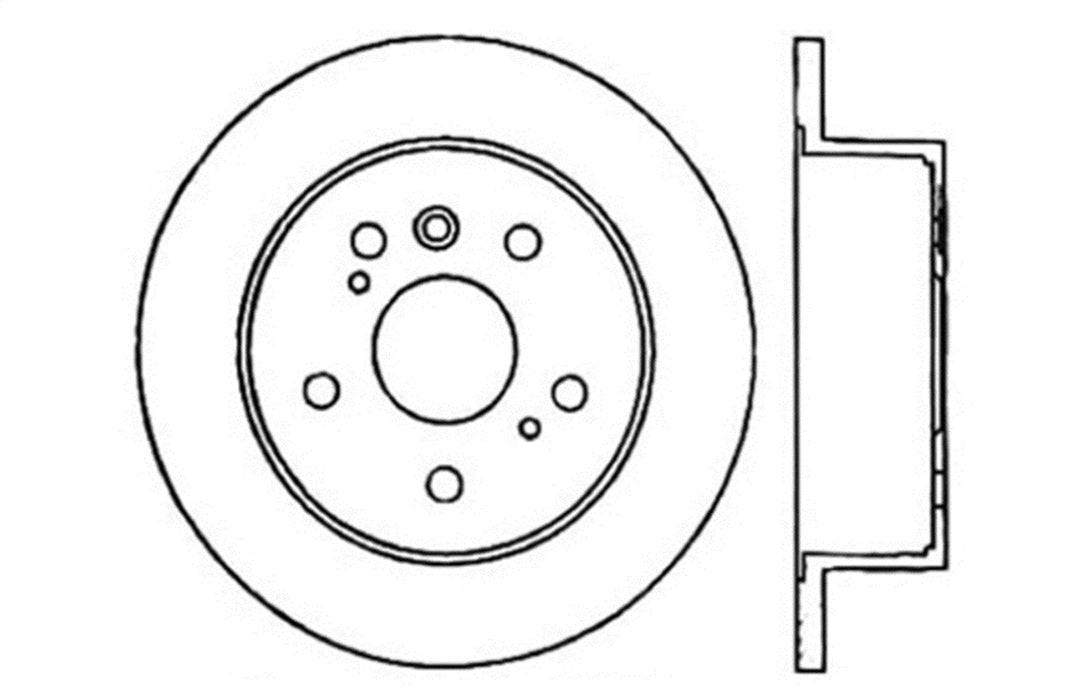StopTech 128.44132L StopTech Sport Cross Drilled Brake Rotor; Rear Left - Truck Part Superstore