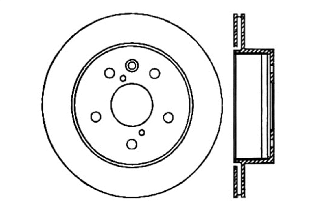 StopTech 128.44141L StopTech Sport Cross Drilled Brake Rotor; Rear Left - Truck Part Superstore