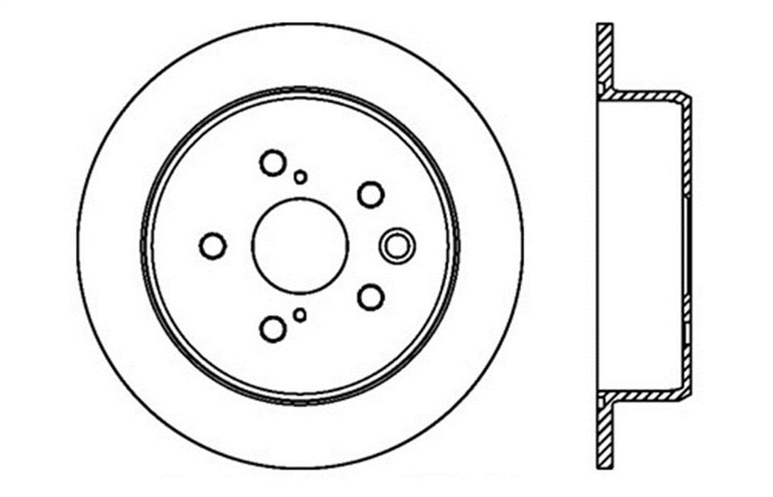 StopTech 128.44142L StopTech Sport Cross Drilled Brake Rotor; Rear Left - Truck Part Superstore